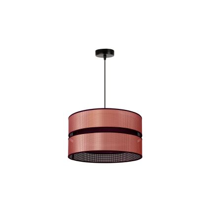 Duolla - Lestenec na vrvici COPPER SHINY 1xE27/15W/230V pr. 40 cm baker/črna
