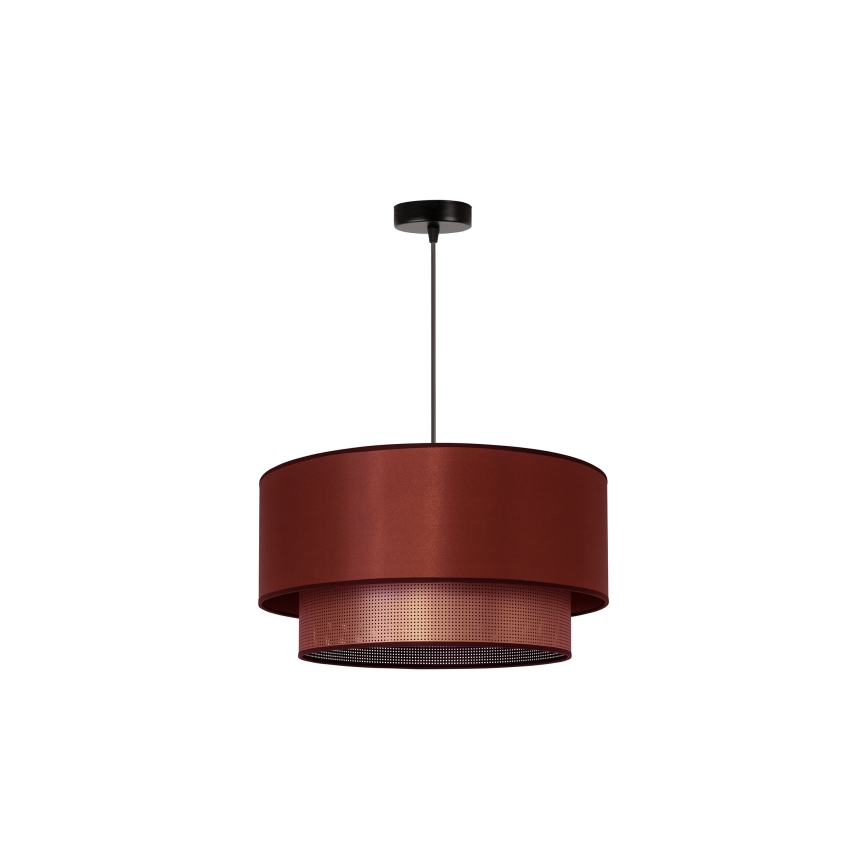 Duolla - Lestenec na vrvici COPPER SHINY 1xE27/15W/230V pr. 45 cm baker