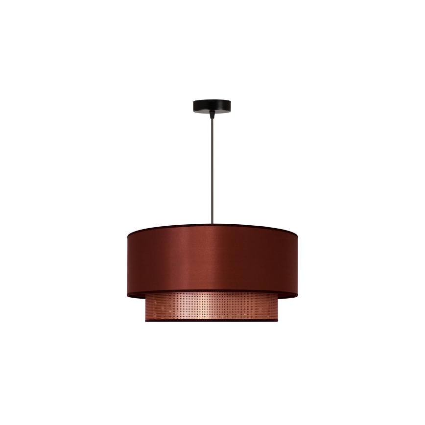 Duolla - Lestenec na vrvici COPPER SHINY 1xE27/15W/230V pr. 45 cm baker