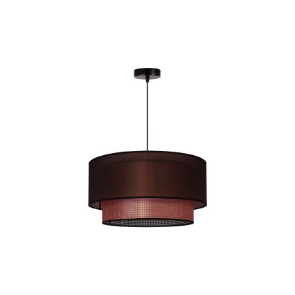 Duolla - Lestenec na vrvici COPPER SHINY 1xE27/15W/230V pr. 45 cm rjava/baker