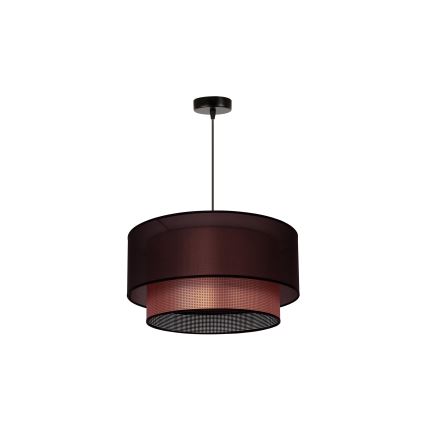 Duolla - Lestenec na vrvici COPPER SHINY 1xE27/15W/230V pr. 45 cm rjava/baker