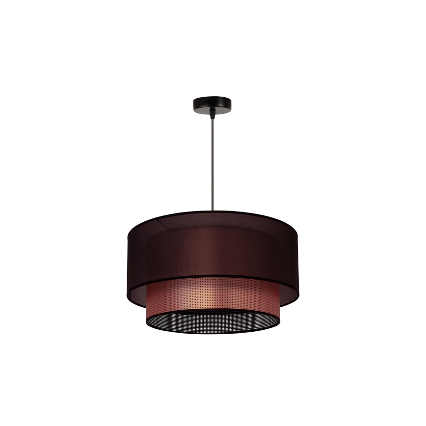 Duolla - Lestenec na vrvici COPPER SHINY 1xE27/15W/230V pr. 45 cm rjava/baker