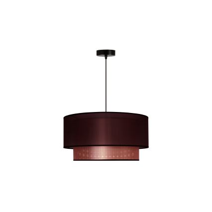 Duolla - Lestenec na vrvici COPPER SHINY 1xE27/15W/230V pr. 45 cm rjava/baker