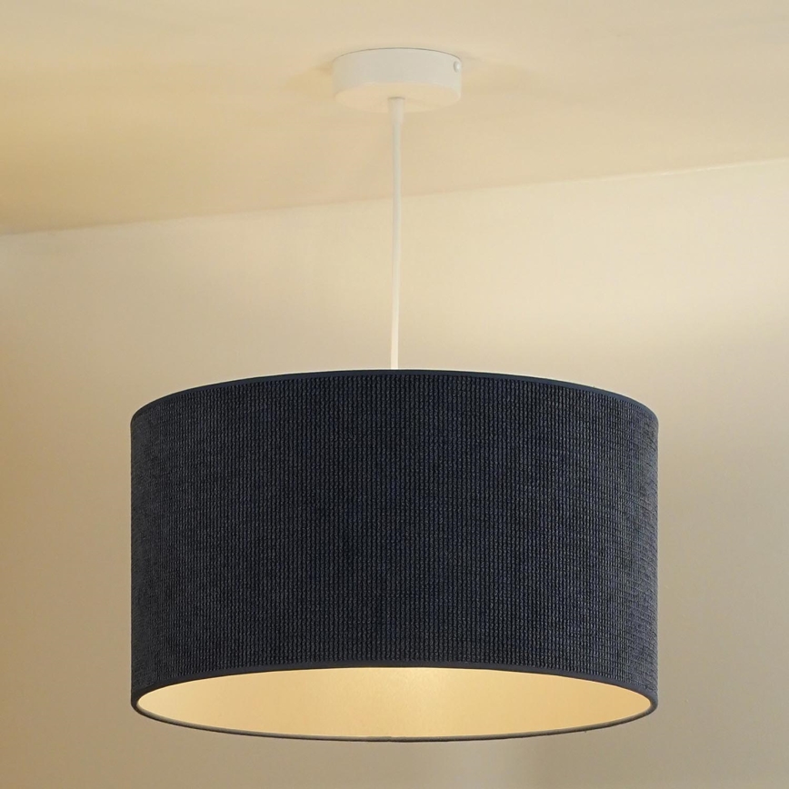 Duolla - Lestenec na vrvici CORDUROY 1xE27/15W/230V pr. 40 cm modra