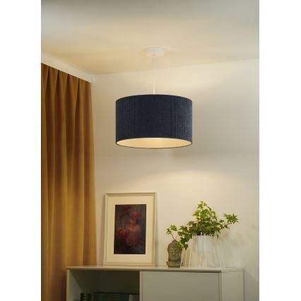 Duolla - Lestenec na vrvici CORDUROY 1xE27/15W/230V pr. 40 cm modra