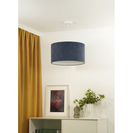 Duolla - Lestenec na vrvici CORDUROY 1xE27/15W/230V pr. 40 cm modra