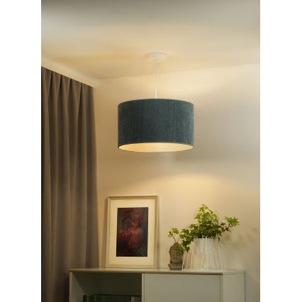 Duolla - Lestenec na vrvici CORDUROY 1xE27/15W/230V pr. 40 cm modra