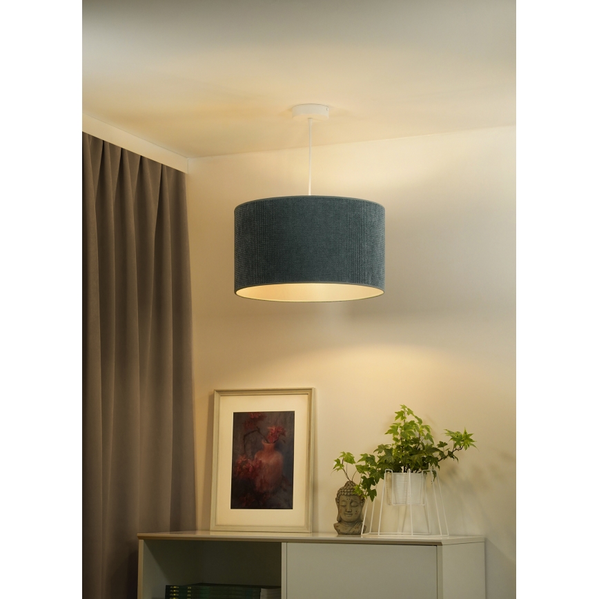 Duolla - Lestenec na vrvici CORDUROY 1xE27/15W/230V pr. 40 cm modra