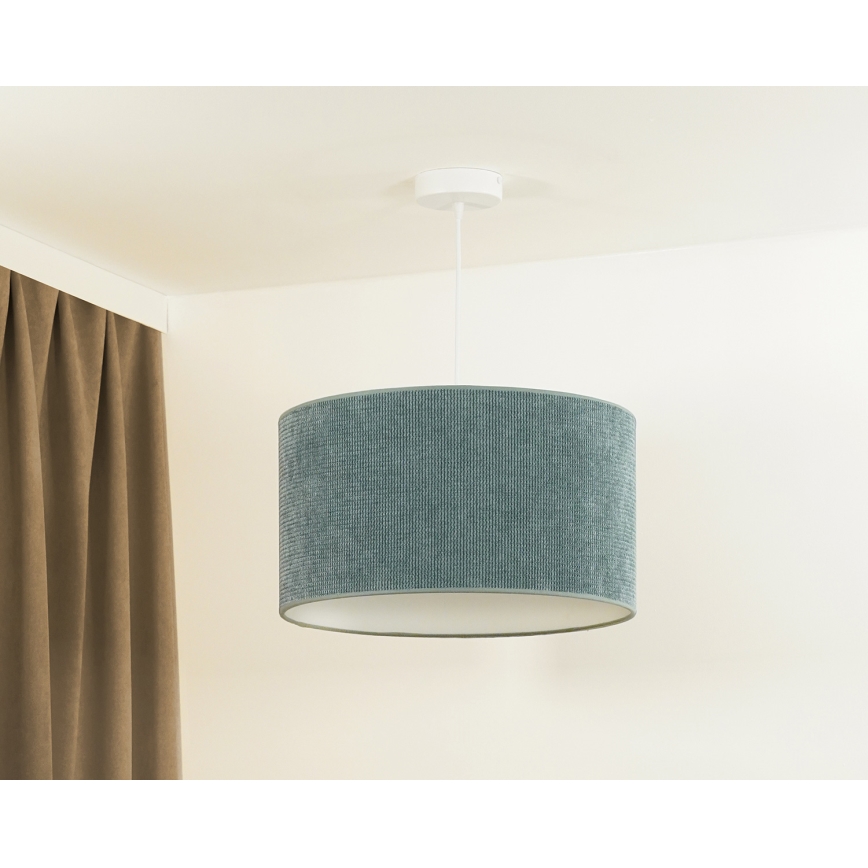 Duolla - Lestenec na vrvici CORDUROY 1xE27/15W/230V pr. 40 cm modra