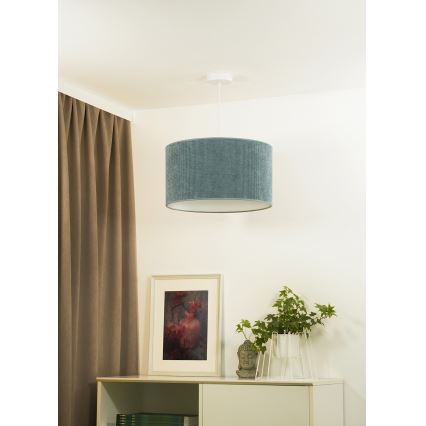 Duolla - Lestenec na vrvici CORDUROY 1xE27/15W/230V pr. 40 cm modra