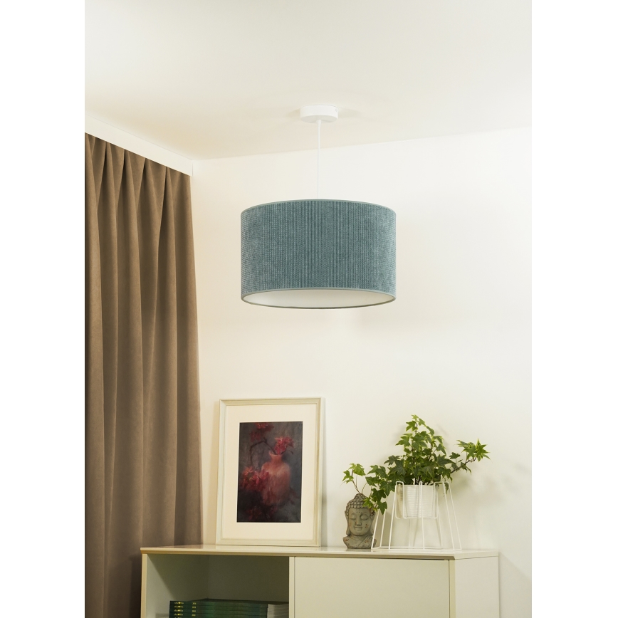 Duolla - Lestenec na vrvici CORDUROY 1xE27/15W/230V pr. 40 cm modra