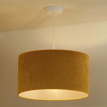 Duolla - Lestenec na vrvici CORDUROY 1xE27/15W/230V pr. 40 cm rumena