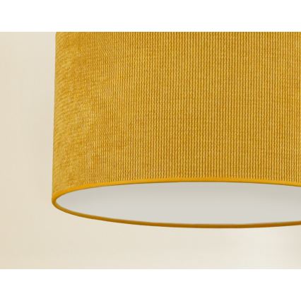 Duolla - Lestenec na vrvici CORDUROY 1xE27/15W/230V pr. 40 cm rumena