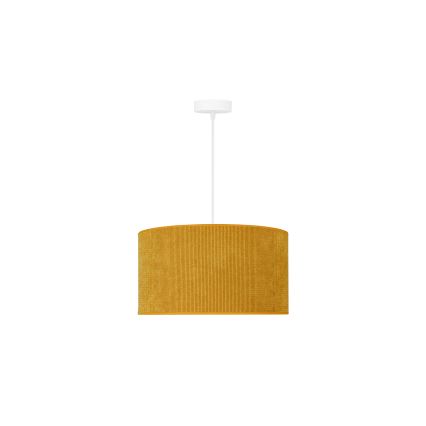 Duolla - Lestenec na vrvici CORDUROY 1xE27/15W/230V pr. 40 cm rumena