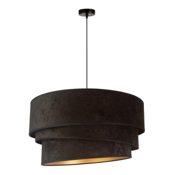 Duolla - Lestenec na vrvici DEVON 1xE27/40W/230V pr. 45 cm črna/zlata