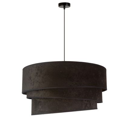 Duolla - Lestenec na vrvici DEVON 1xE27/40W/230V pr. 45 cm črna/zlata