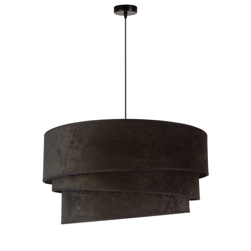 Duolla - Lestenec na vrvici DEVON 1xE27/40W/230V pr. 45 cm črna/zlata