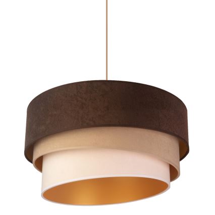 Duolla - Lestenec na vrvici DEVON 1xE27/40W/230V pr. 45 cm rjava/bež