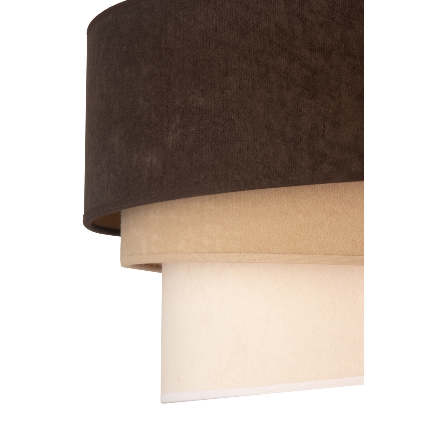 Duolla - Lestenec na vrvici DEVON 1xE27/40W/230V pr. 45 cm rjava/bež
