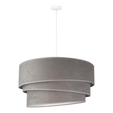 Duolla - Lestenec na vrvici DEVON 1xE27/40W/230V pr. 45 cm siva