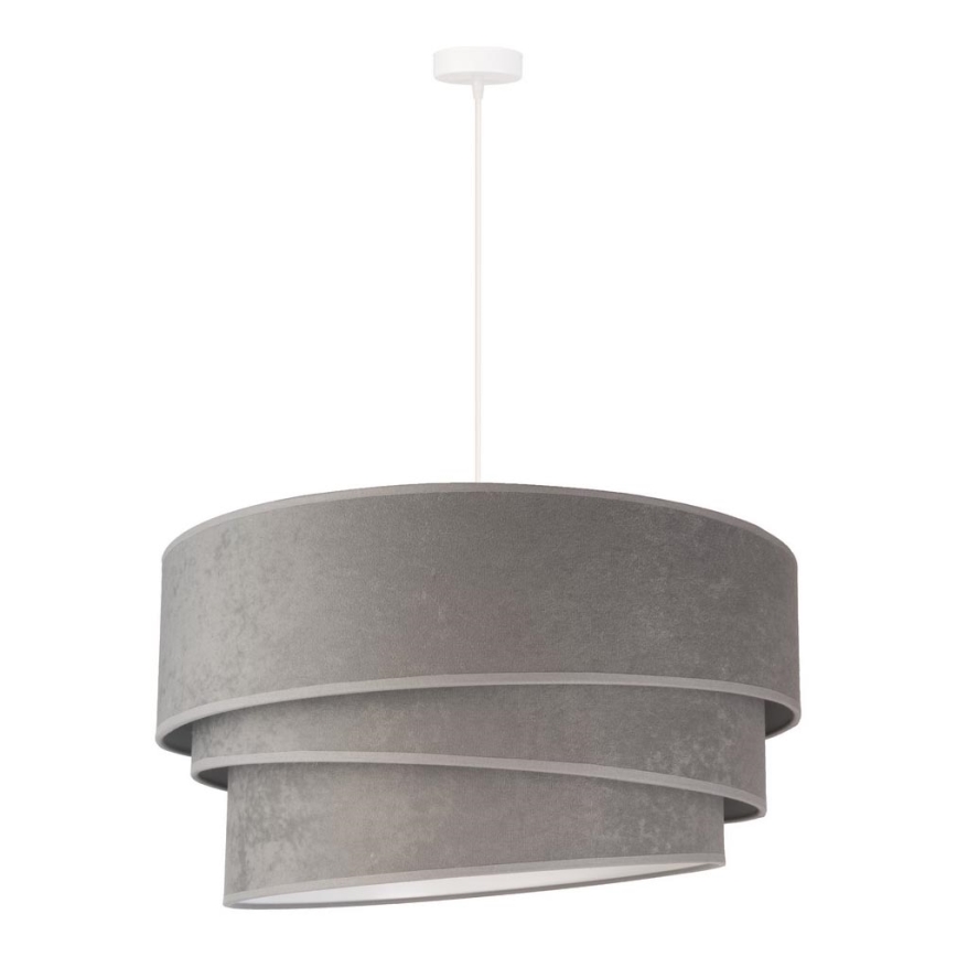 Duolla - Lestenec na vrvici DEVON 1xE27/40W/230V pr. 45 cm siva