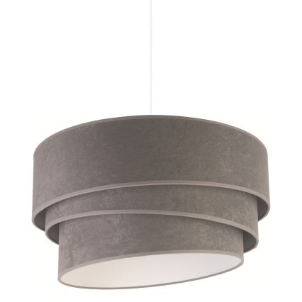 Duolla - Lestenec na vrvici DEVON 1xE27/40W/230V pr. 45 cm siva