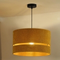 Duolla - Lestenec na vrvici DOUBLE 1xE27/15W/230V pr. 40 cm oranžna