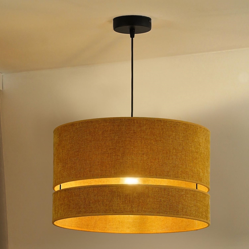 Duolla - Lestenec na vrvici DOUBLE 1xE27/15W/230V pr. 40 cm oranžna