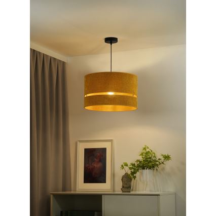 Duolla - Lestenec na vrvici DOUBLE 1xE27/15W/230V pr. 40 cm oranžna
