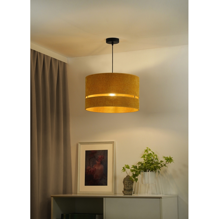 Duolla - Lestenec na vrvici DOUBLE 1xE27/15W/230V pr. 40 cm oranžna
