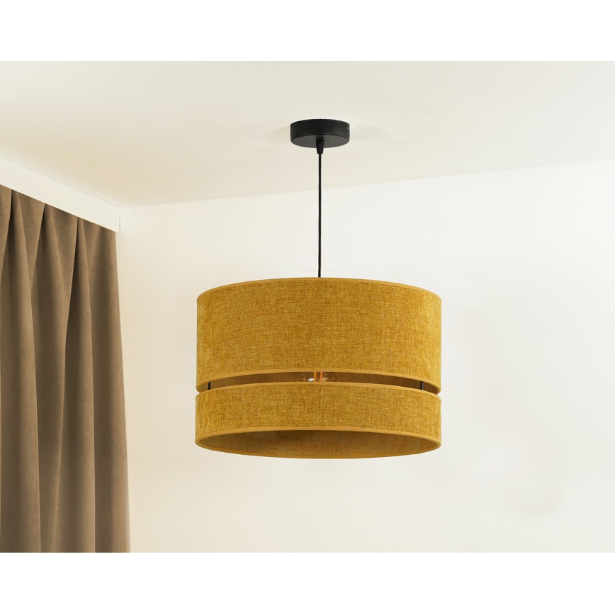 Duolla - Lestenec na vrvici DOUBLE 1xE27/15W/230V pr. 40 cm oranžna