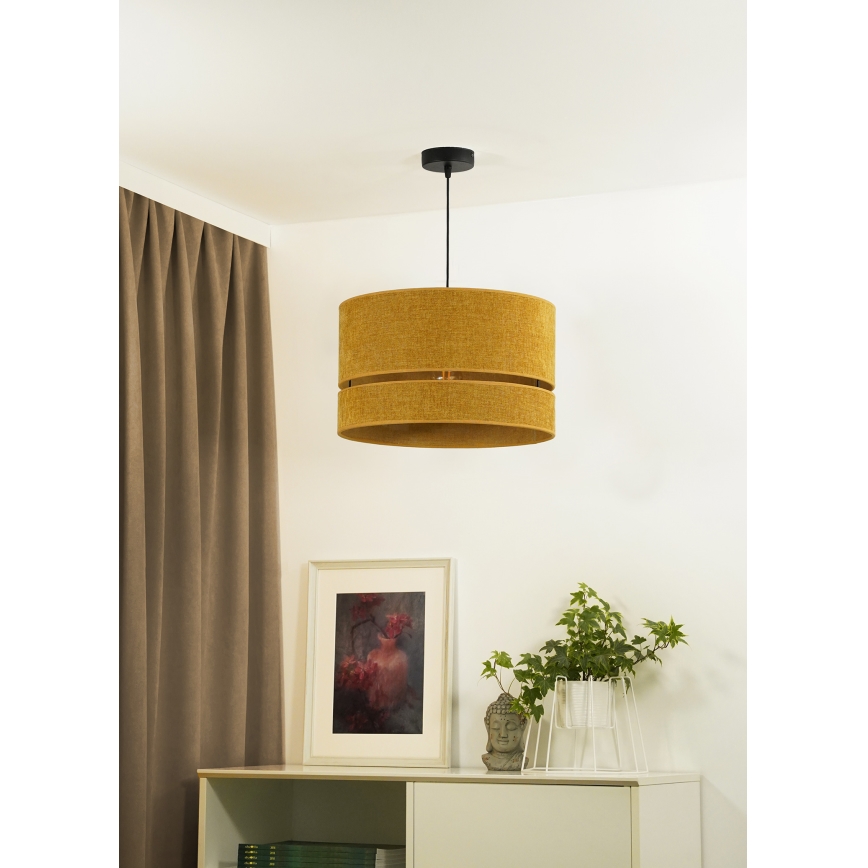 Duolla - Lestenec na vrvici DOUBLE 1xE27/15W/230V pr. 40 cm oranžna