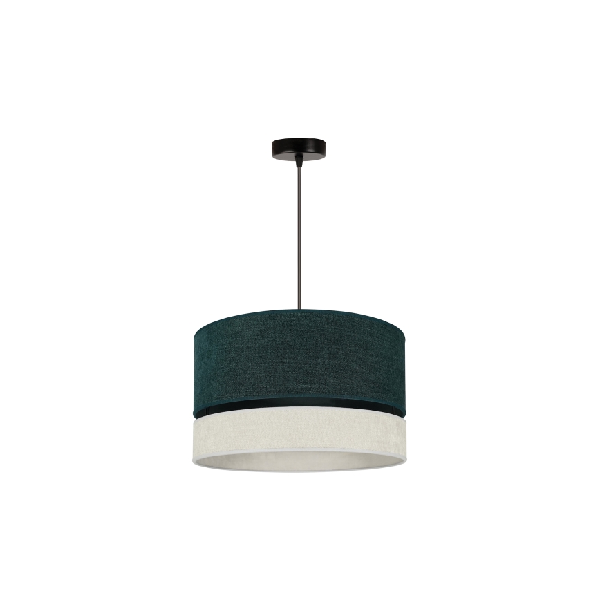 Duolla - Lestenec na vrvici DOUBLE 1xE27/15W/230V pr. 40 cm zelena/siva