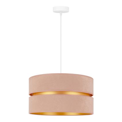 Duolla - Lestenec na vrvici DUO 1xE27/15W/230V pr. 40 cm bež