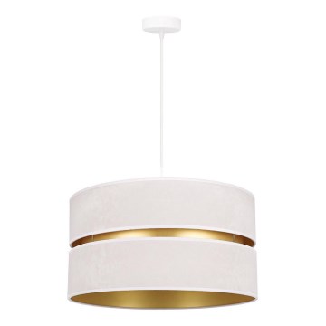 Duolla - Lestenec na vrvici DUO 1xE27/15W/230V pr. 40 cm krem barva/zlata
