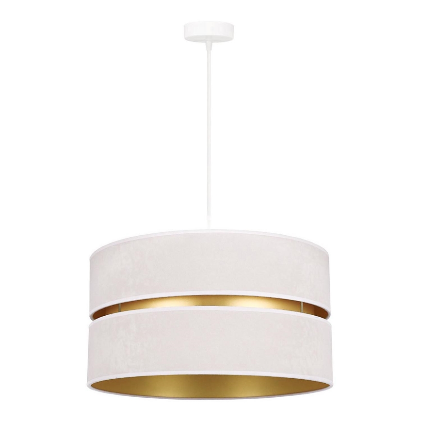 Duolla - Lestenec na vrvici DUO 1xE27/15W/230V pr. 40 cm krem barva/zlata