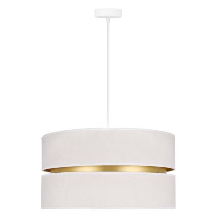 Duolla - Lestenec na vrvici DUO 1xE27/15W/230V pr. 40 cm krem barva/zlata