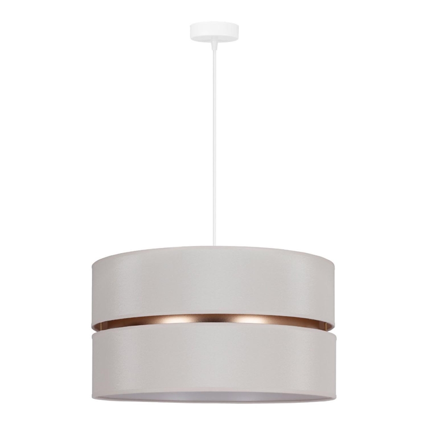 Duolla - Lestenec na vrvici DUO 1xE27/15W/230V pr. 40 cm krem barva/zlata