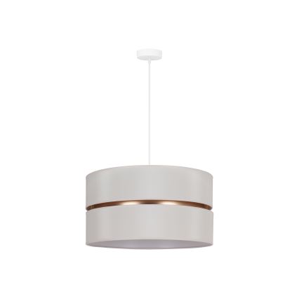 Duolla - Lestenec na vrvici DUO 1xE27/15W/230V pr. 40 cm krem barva/zlata