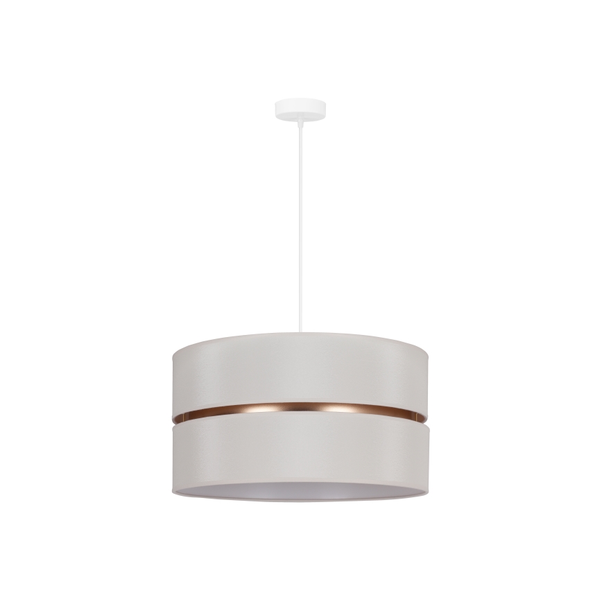 Duolla - Lestenec na vrvici DUO 1xE27/15W/230V pr. 40 cm krem barva/zlata