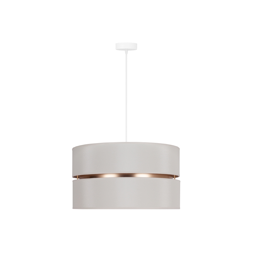 Duolla - Lestenec na vrvici DUO 1xE27/15W/230V pr. 40 cm krem barva/zlata