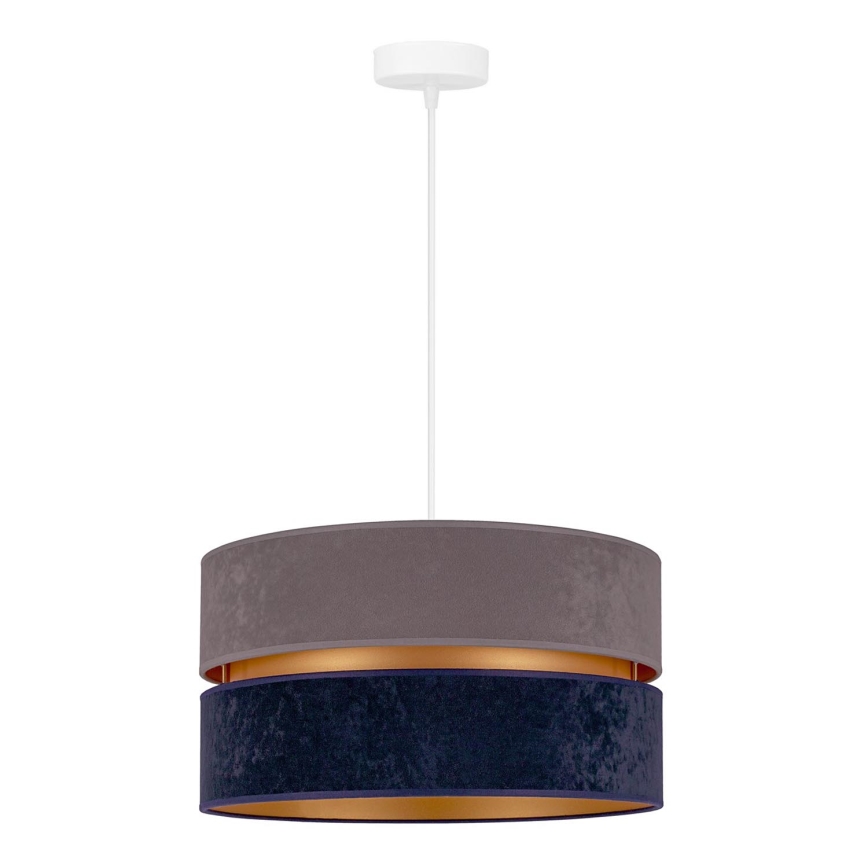 Duolla - Lestenec na vrvici DUO 1xE27/15W/230V pr. 40 cm modra