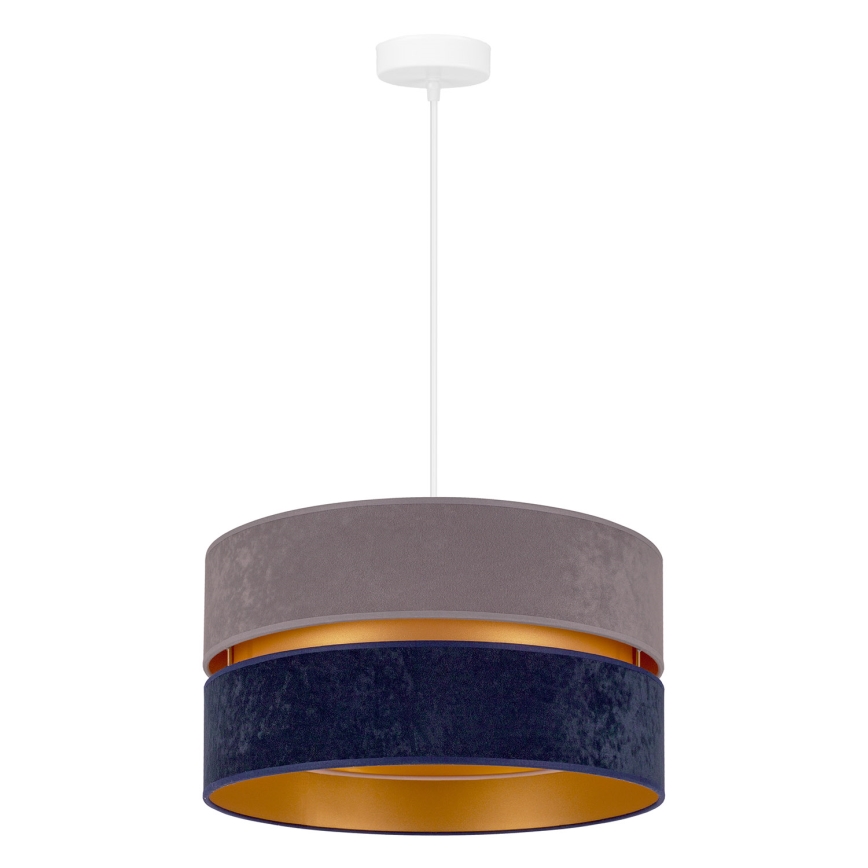 Duolla - Lestenec na vrvici DUO 1xE27/15W/230V pr. 40 cm modra
