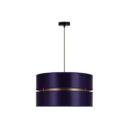 Duolla - Lestenec na vrvici DUO 1xE27/15W/230V pr. 40 cm modra/zlata