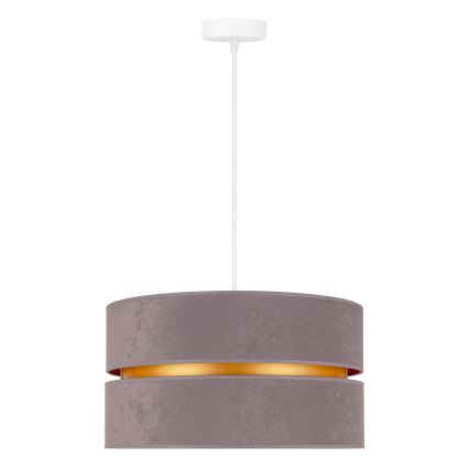 Duolla - Lestenec na vrvici DUO 1xE27/15W/230V pr. 40 cm siva