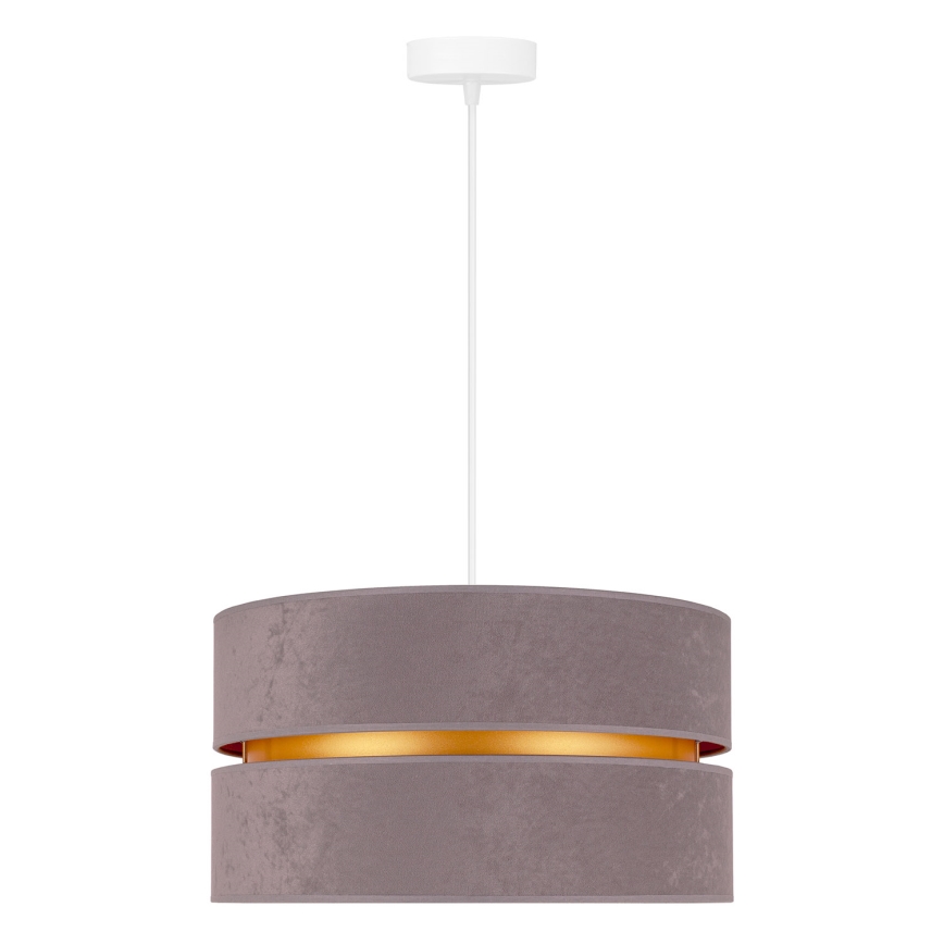 Duolla - Lestenec na vrvici DUO 1xE27/15W/230V pr. 40 cm siva