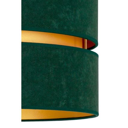 Duolla - Lestenec na vrvici DUO 1xE27/15W/230V pr. 40 cm zelena/zlata