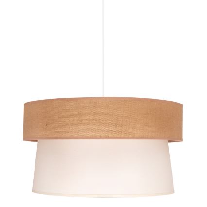 Duolla - Lestenec na vrvici ETNIC 1xE27/40W/230V pr. 45 cm krem barva/bež