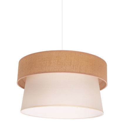 Duolla - Lestenec na vrvici ETNIC 1xE27/40W/230V pr. 45 cm krem barva/bež
