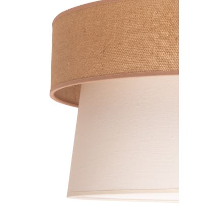 Duolla - Lestenec na vrvici ETNIC 1xE27/40W/230V pr. 45 cm krem barva/bež